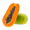 Papaya gigante orgánica fresca